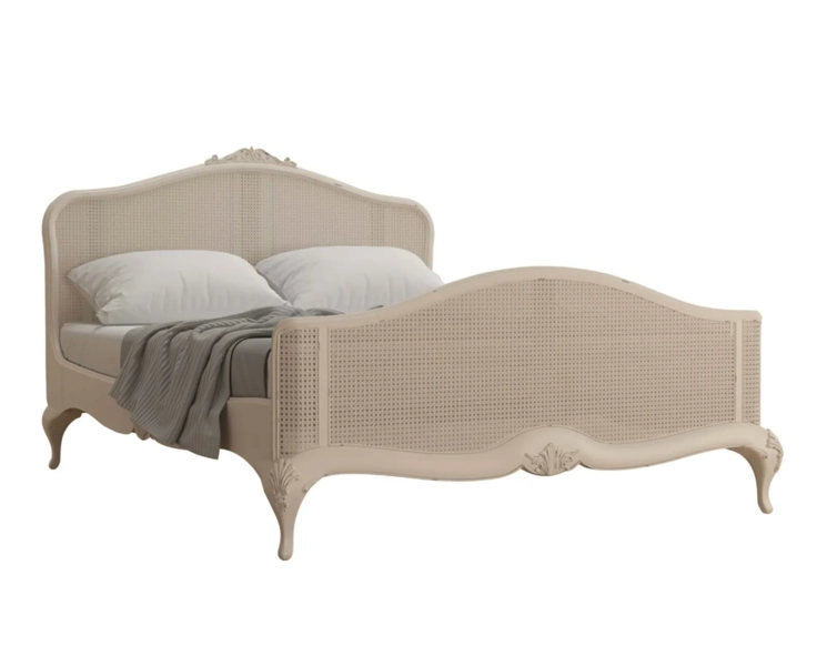 Willis & Gambier Ivory Rattan Bed Frame